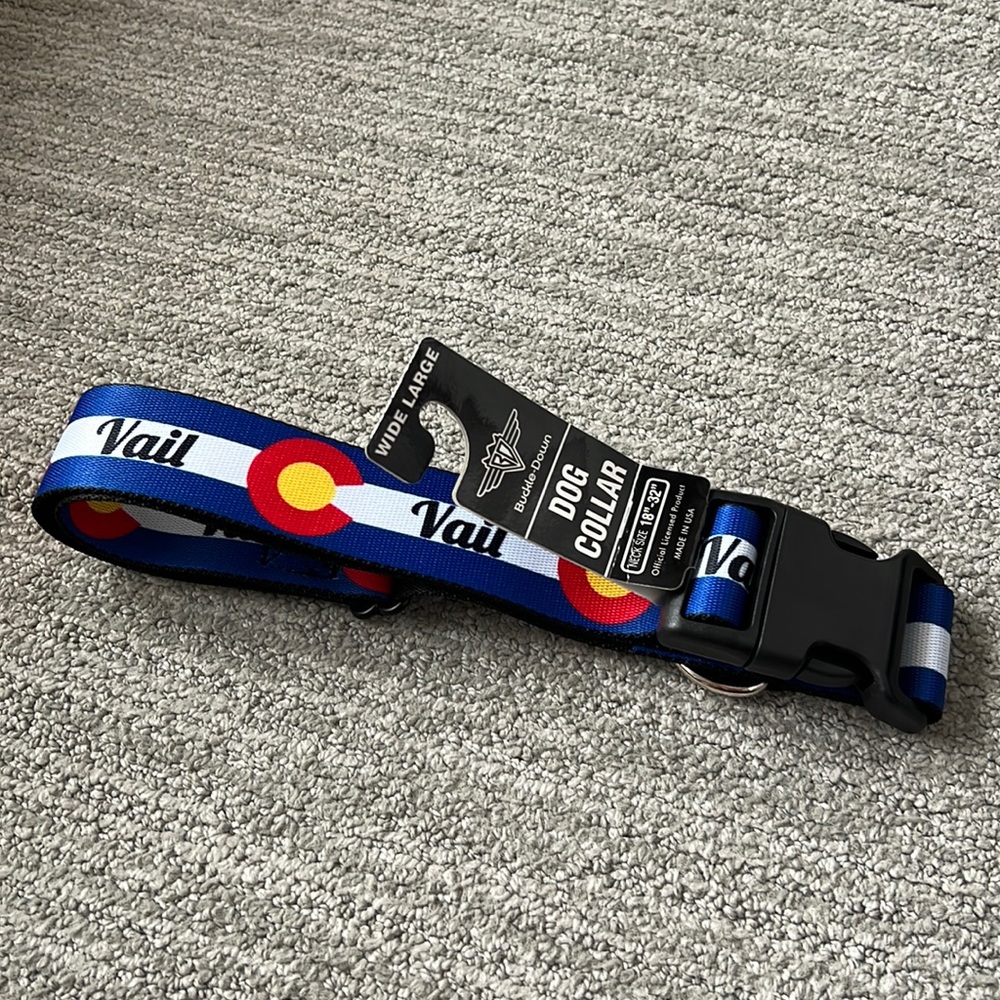 NWT Vail Buckle-Down Dog Collar